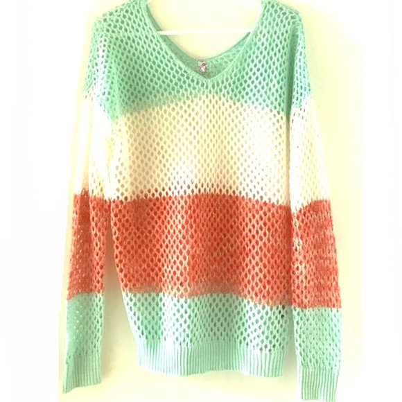 POL Sweaters - *3/$45* POL Slouchy Striped Sweater